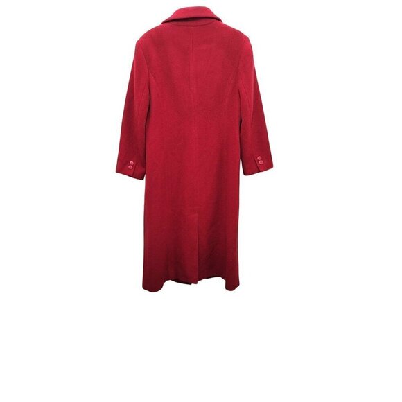 Chadwicks Womens Wool Blend Red Long Coat - Picture 3 of 12
